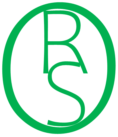 logo has styleized letters R and S inside letter O