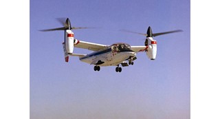 Tiltrotor aircraft hovering