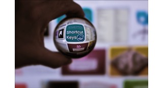 Crystal ball that includes the phrase computer shortcut keys.