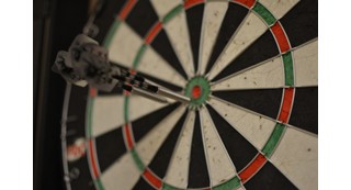 darts hit the center of the target