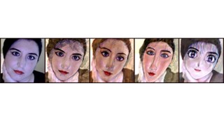 different transformations of a potrait